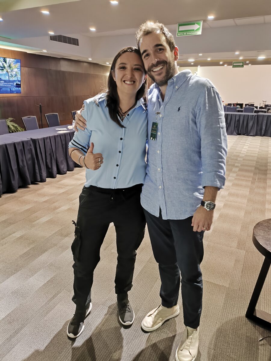 Carolina Mendoza con Rodrigo García Platas